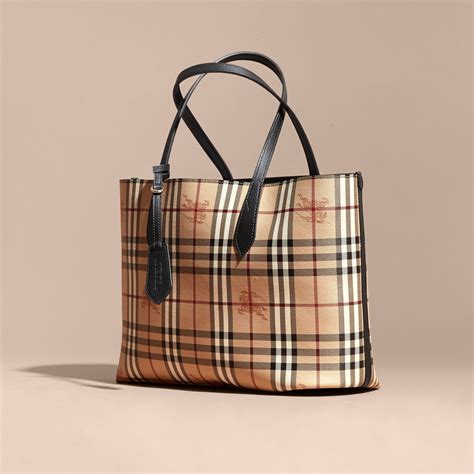 burberry black reversible tote|burberry haymarket tote medium.